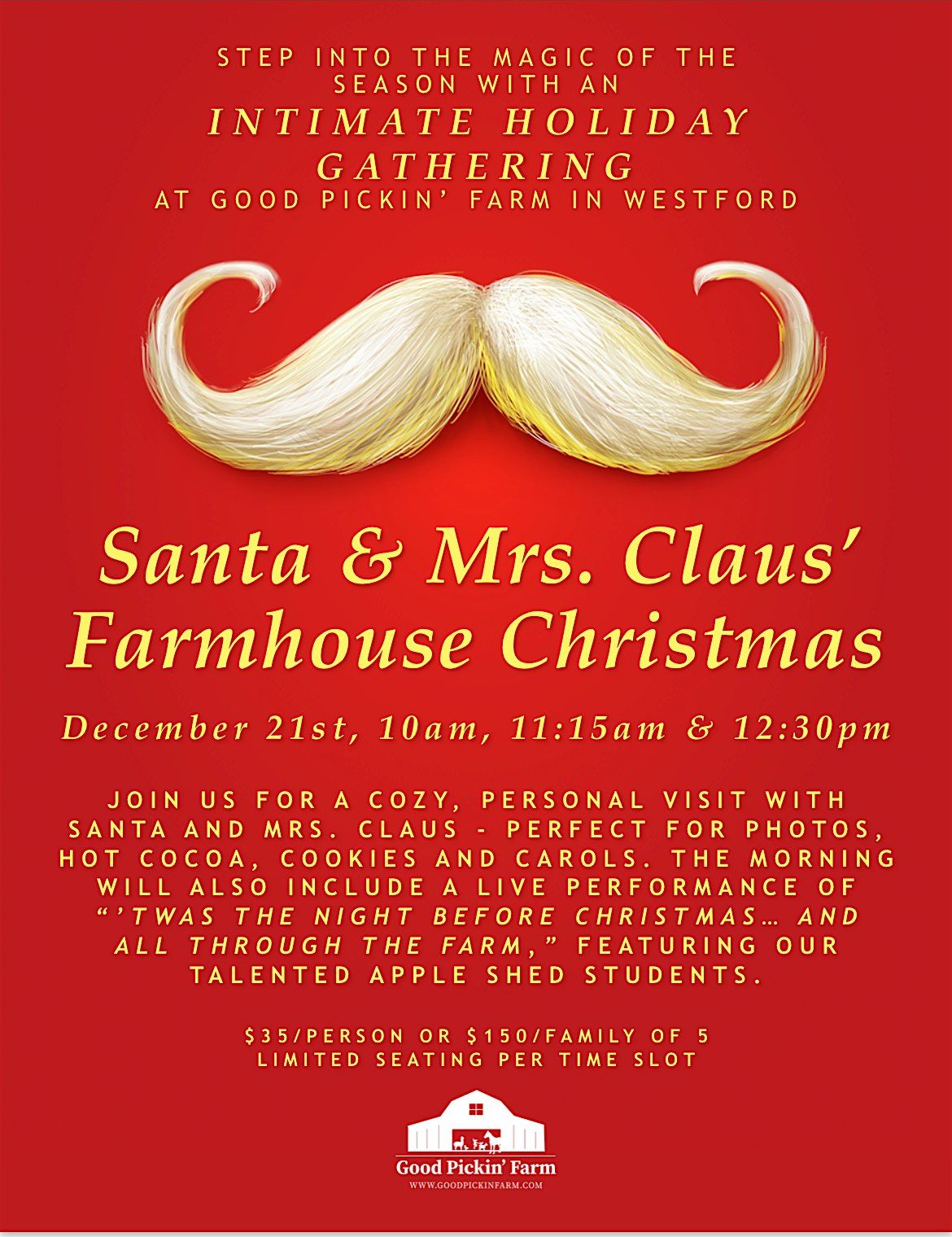 Santa and Mrs. Claus' Farmhouse Event