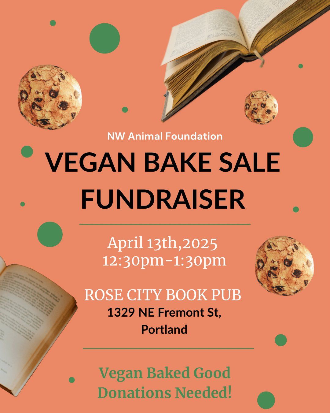 Vegan Bake Sale Fundraiser!