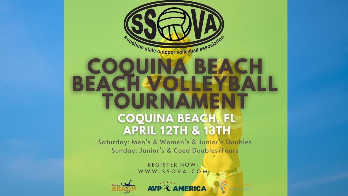 SSOVA's April Coquina Beach, Beach Volleyball Tournament