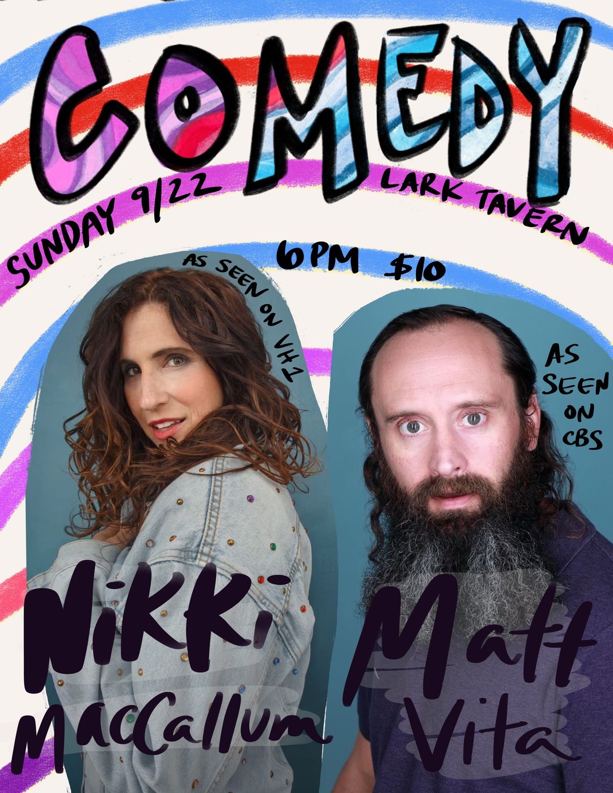 Lark Tavern Comedy Presents Nikki MacCallun & Matt Vita