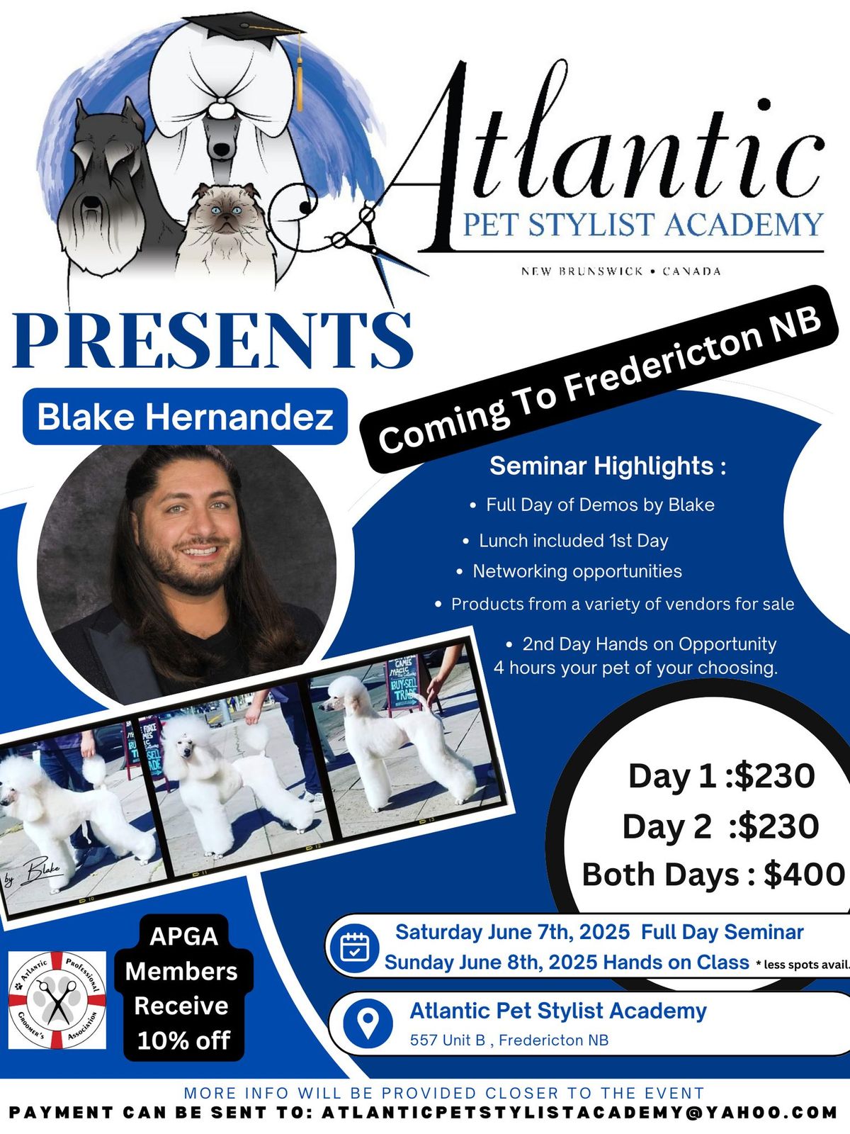 Blake Hernandez is Coming To Fredericton New Brunswick Canada!