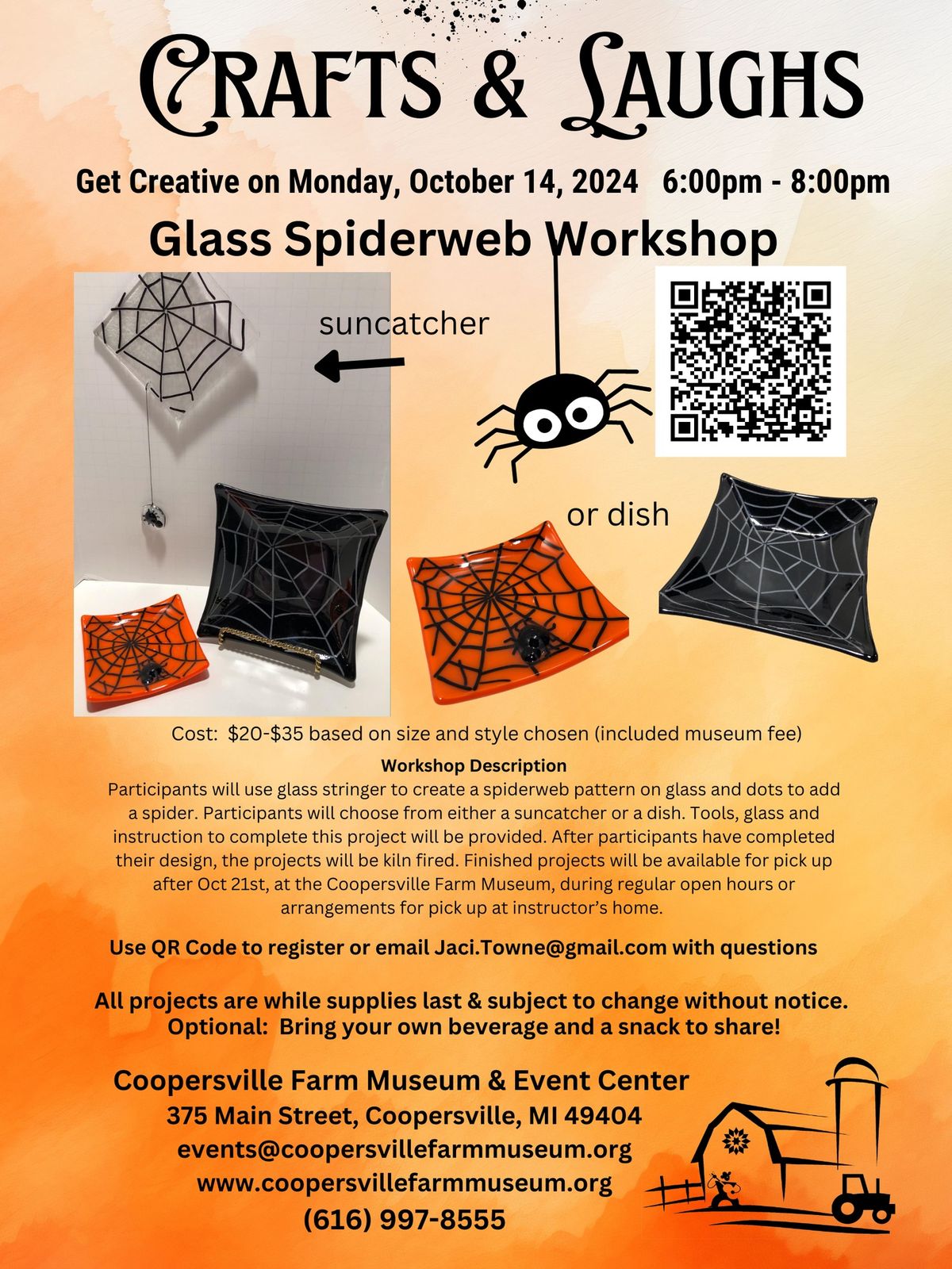 Glass Spiderweb Workshop