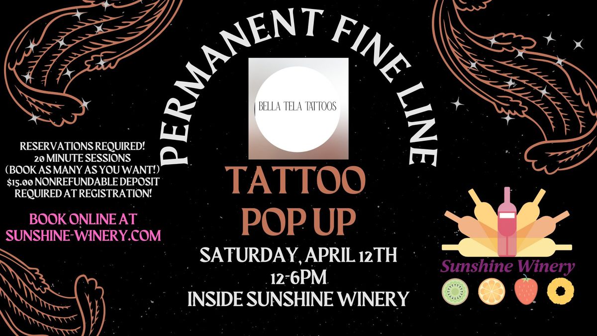 Spring Permanent Fine Line Tattoo POP UP