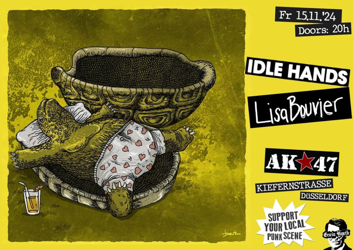 Idle Hands, M\u00fcnster + Lisa Bouvier, Riotpunk \/ Bielefeld