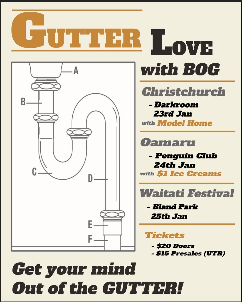 BOG and Gutterlove Summer Tour