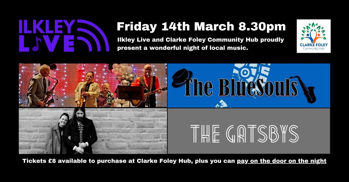 BlueSouls & Gatsbys Music Duo Event at Clarke Foley Community Hub