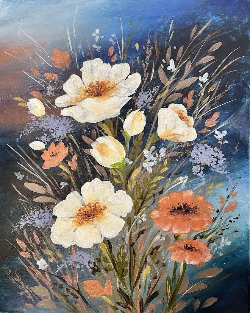 Sip & Paint 'Spring Wildflowers' with us!