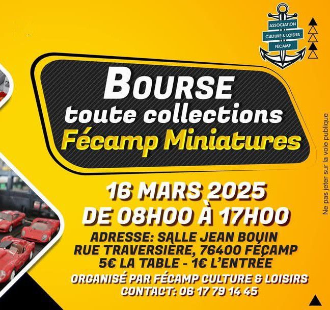 Bourse Toute Collection \u00e0 F\u00e9camp (renseignements en cliquant sur ce titre 