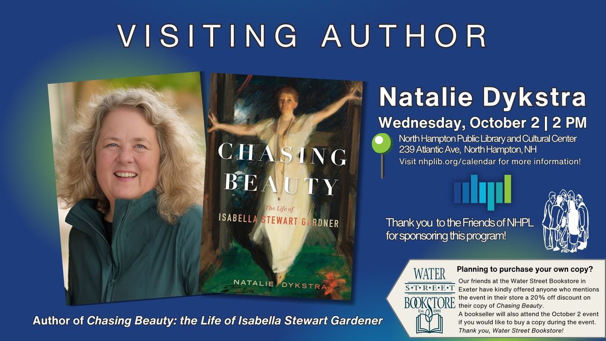 Author Talk \u2013 Chasing Beauty by Natalie Dykstra