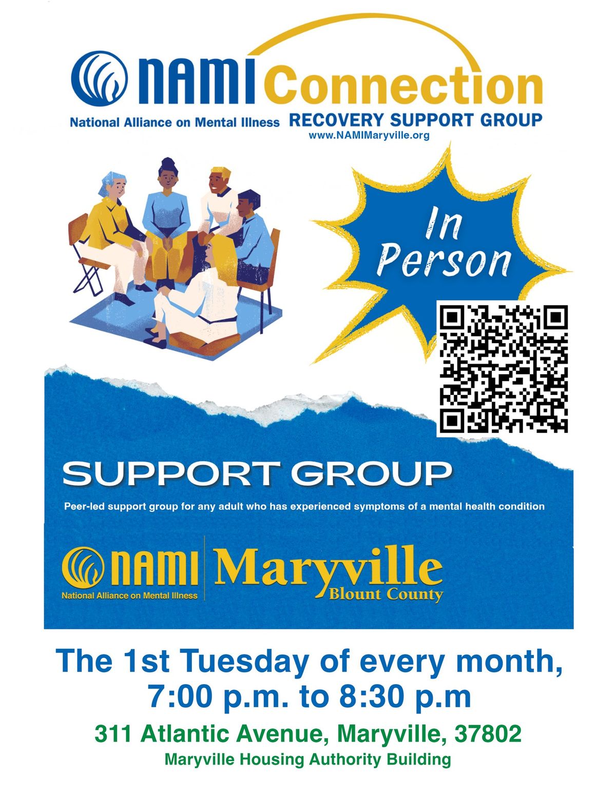 NAMI Maryville\/Blount Adults with Mental Health Conditions Support Group