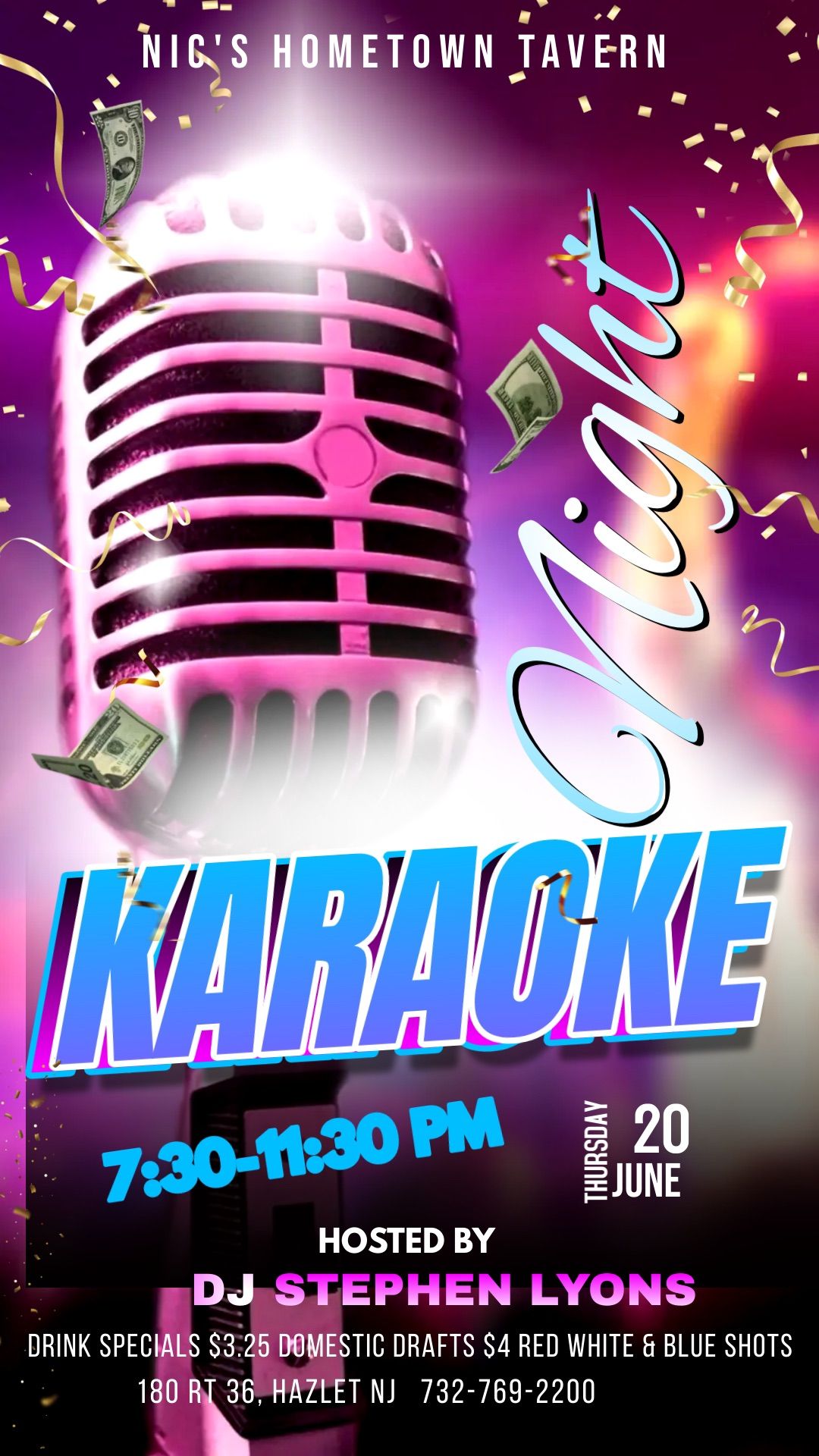 Nic\u2019s Tavern Karaoke Thursday