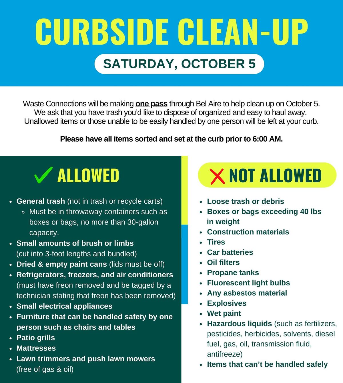 Fall Curbside Clean-Up