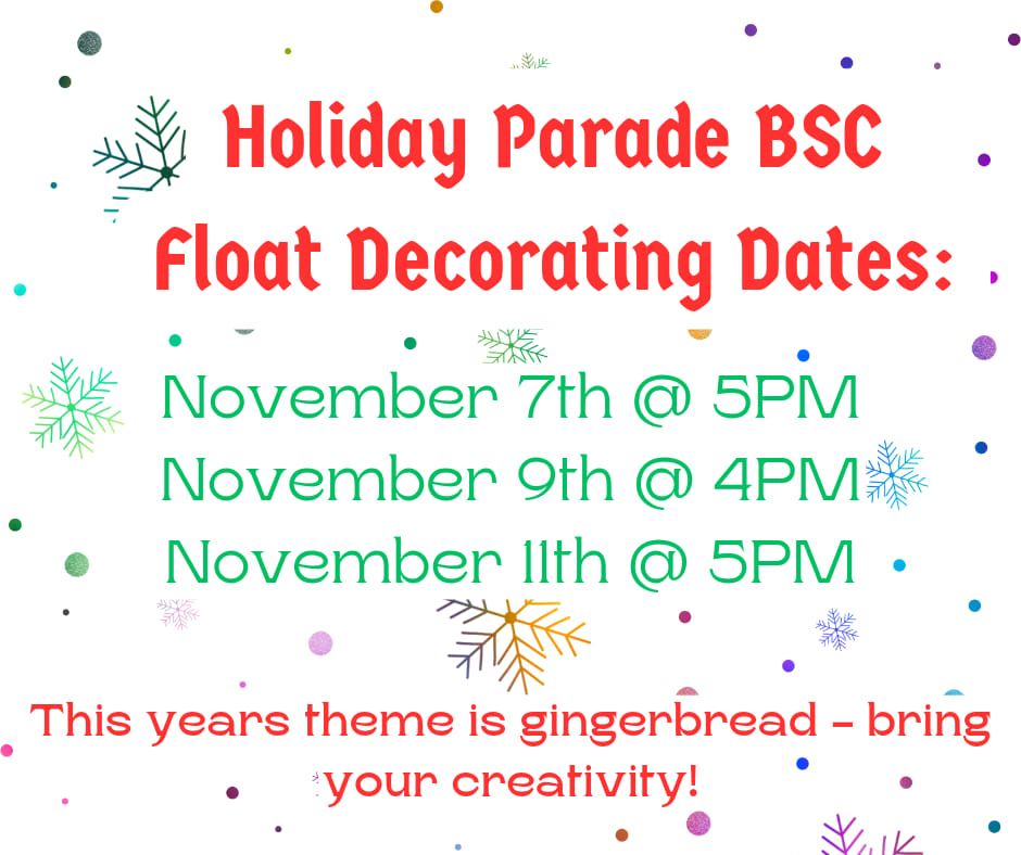 BSC Holiday Float Decorating #3 