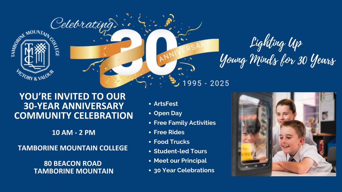 30 Year Anniversary Community Celebration