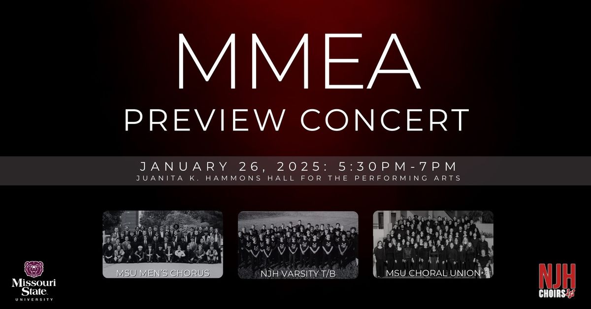 MMEA Preview Concert featuring MSU and NJH!