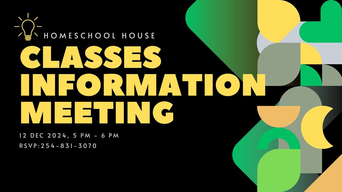 Classes Information Meeting