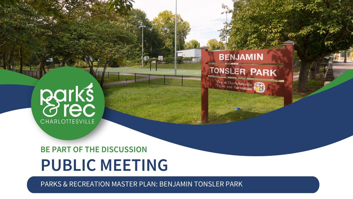 Park Planning: Benjamin Tonsler Park 