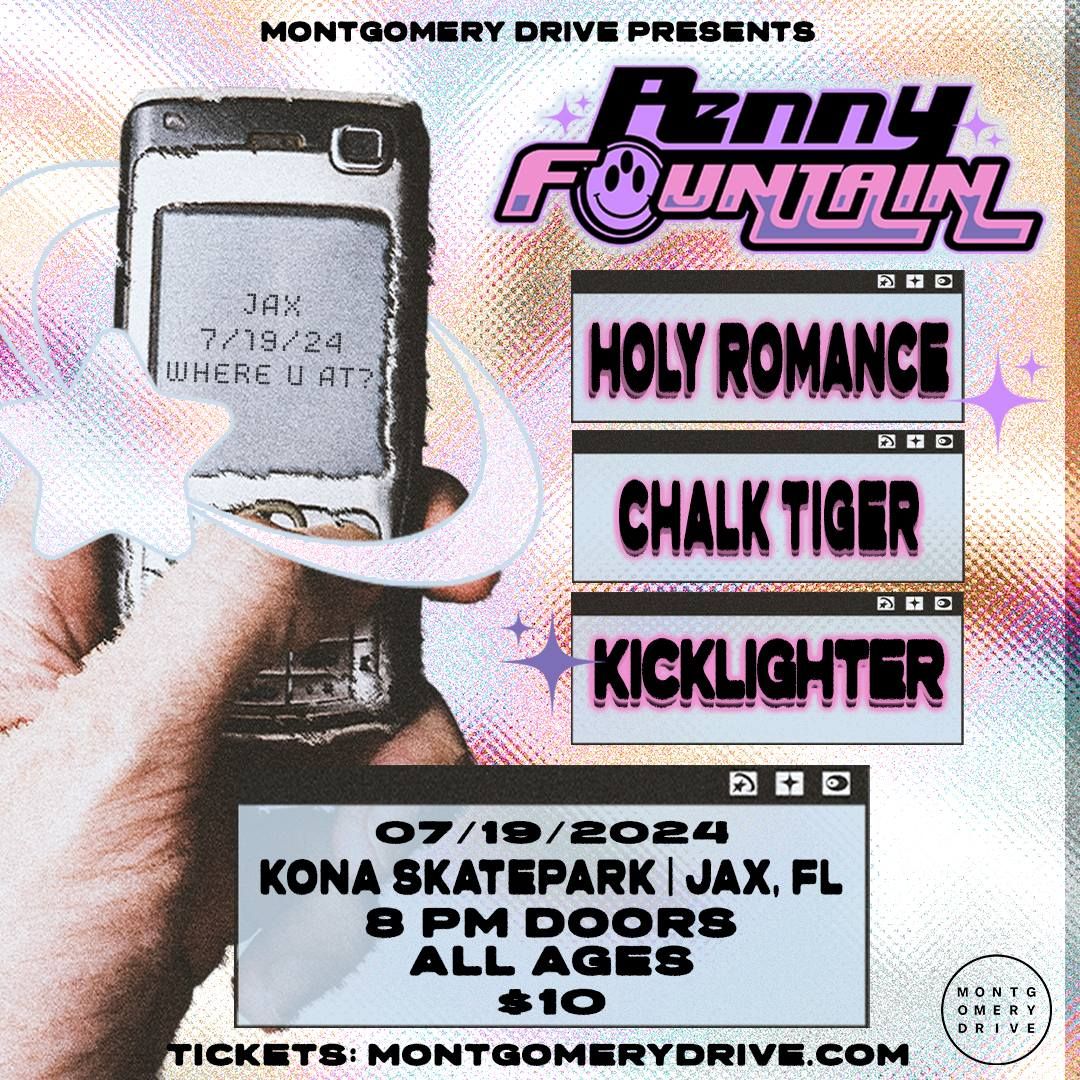 Penny Fountain with Holy Romance, Chalk Tiger, and Kicklighter