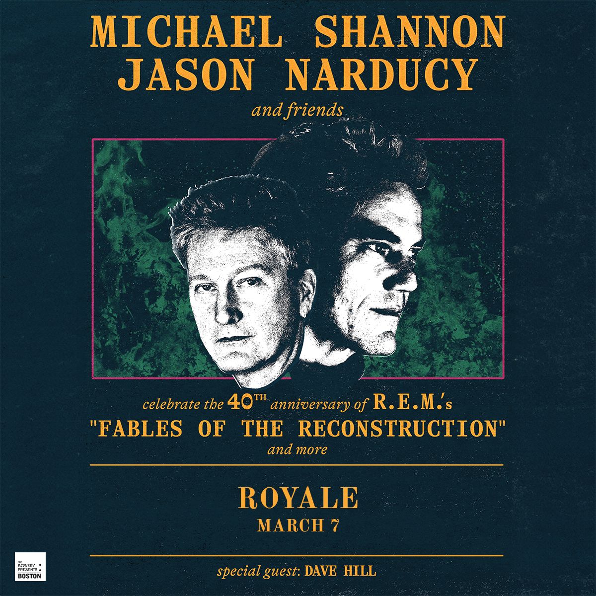 Michael Shannon and Jason Narducy at Royale Boston