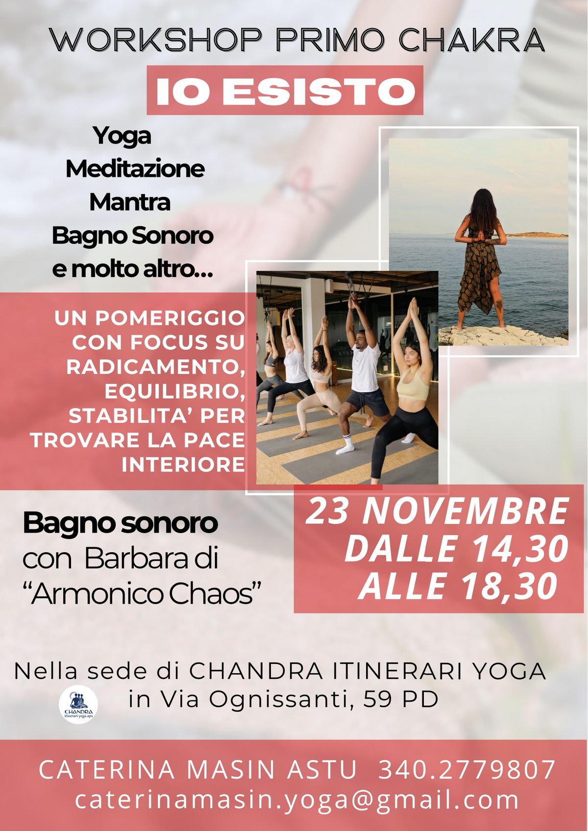 Workshop sul primo chakra 