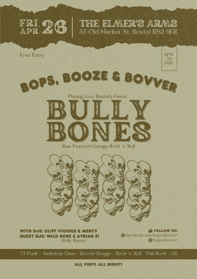 Bully Bones - Bops, Booze & Bovver