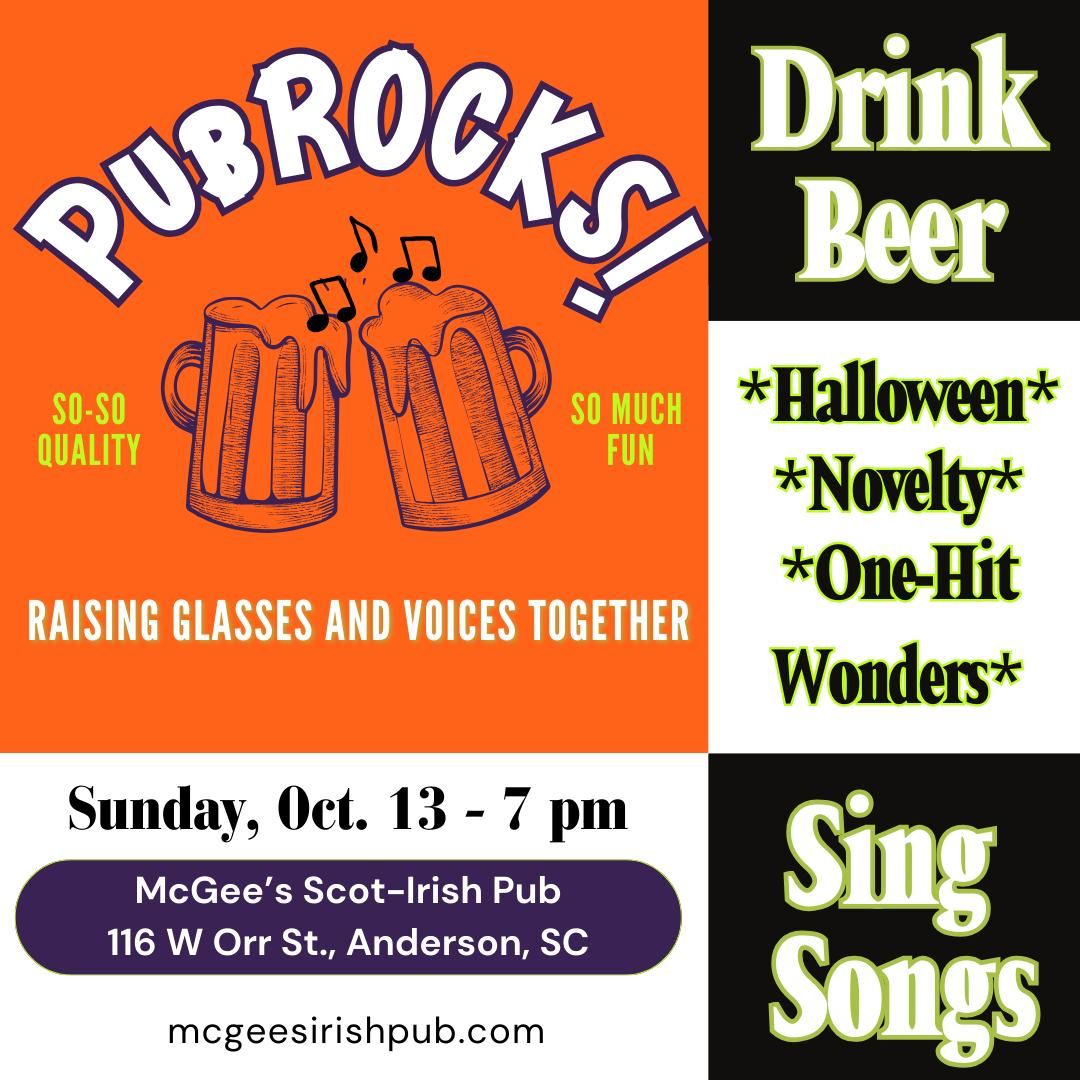 PubRocks! Sing-Along -  Raising Glasses and Voices Together with So-So Quality but So Much Fun!!