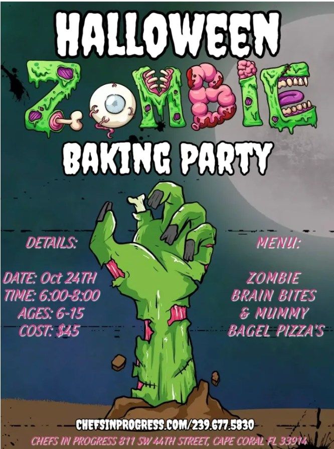 Halloween Zombie Baking Party