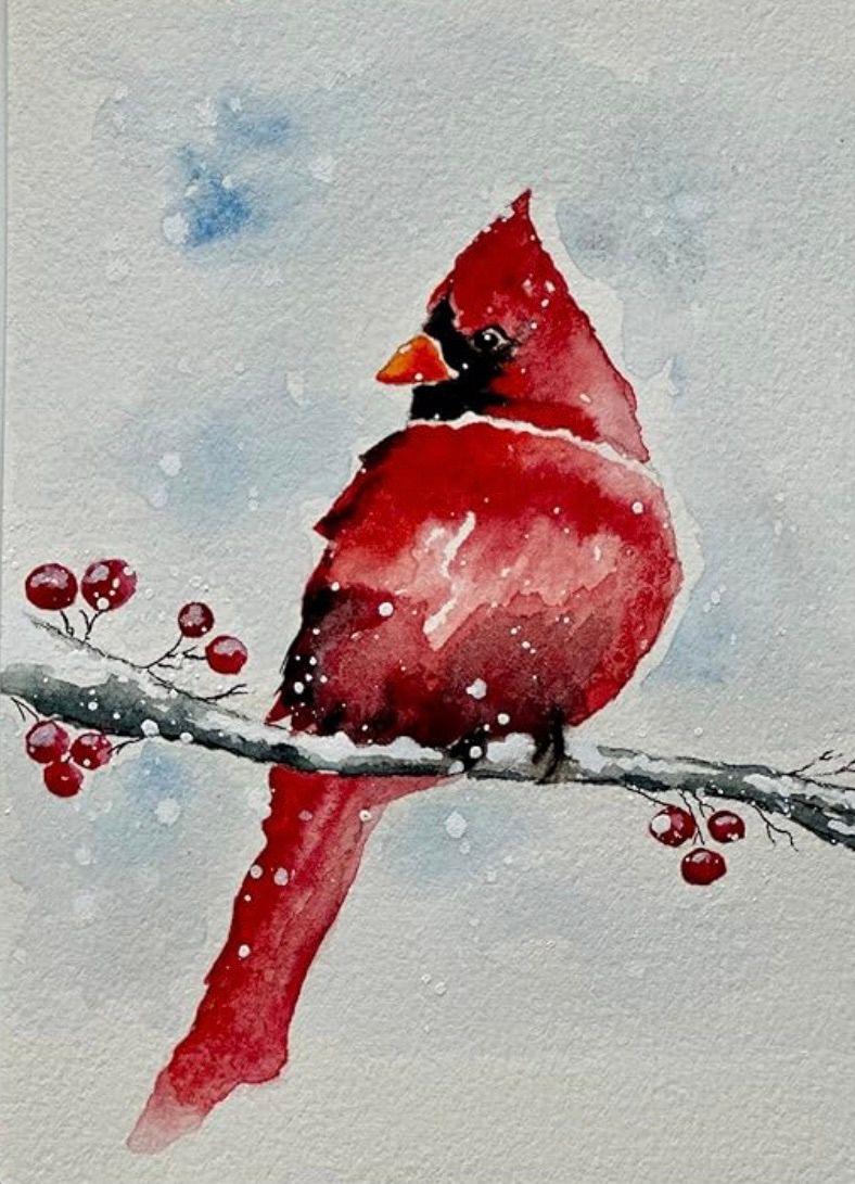 Sold Out! Winter Watercolor Class! 