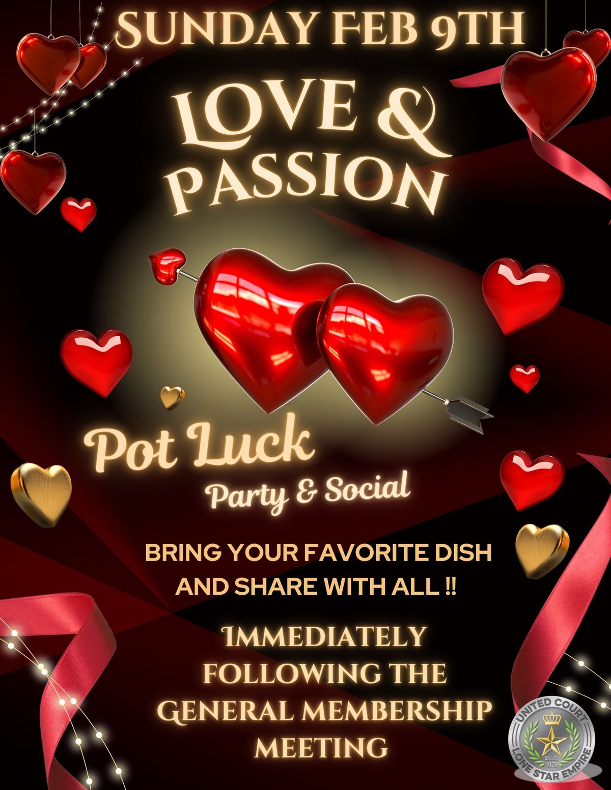 Love & Passion Potluck Party