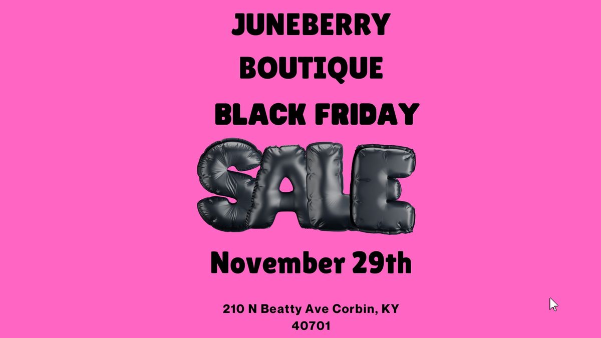 Juneberry Boutique Black Friday Sale