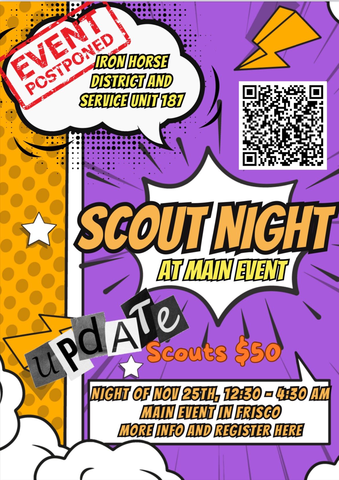 Scout night @ Main Event! 