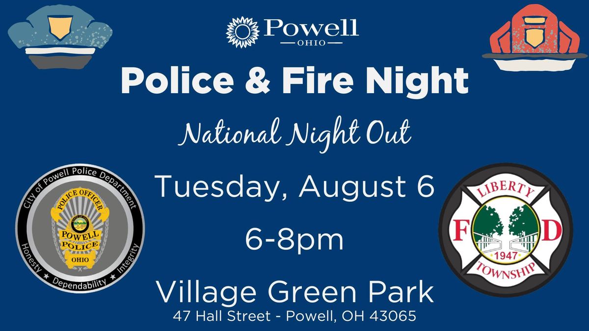 Powell's Police & Fire Night \/ National Night Out