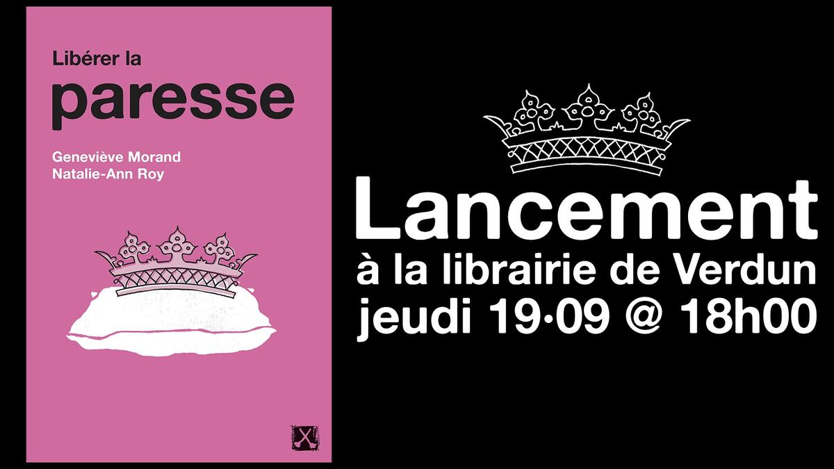 LANCEMENT | LIB\u00c9RER LA PARESSE