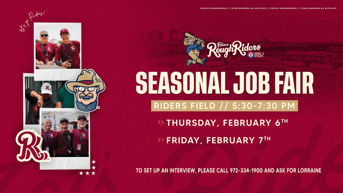 Frisco RoughRiders Seasonal Job Fair