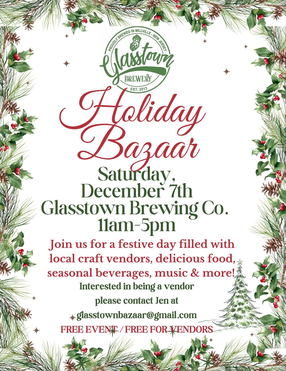 Glasstown Brewing Co. 3rd Annual Holiday Bazaar