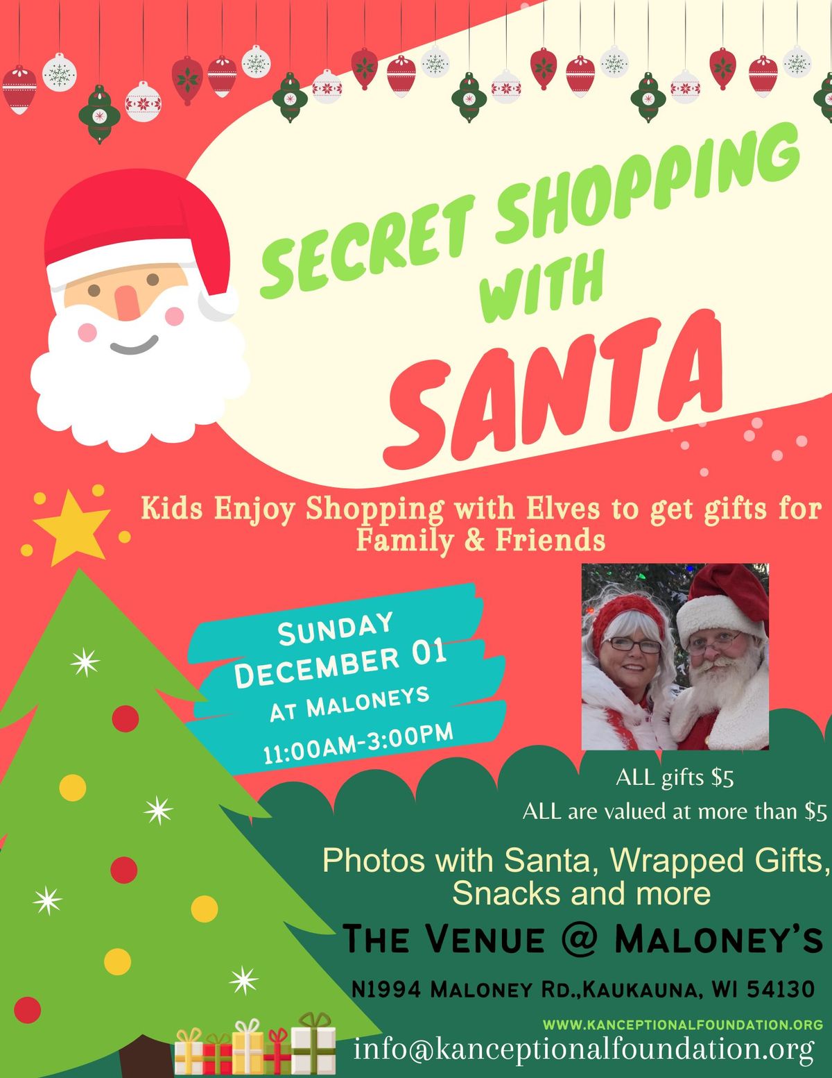 2nd annual shopping with Santa 