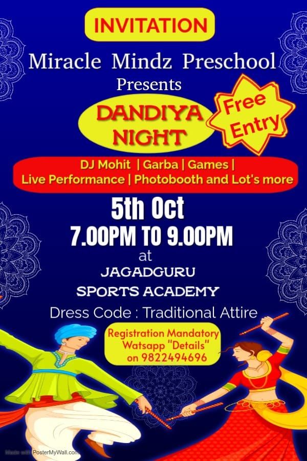 Dandiya Night by Miracle Mindz Preschool 