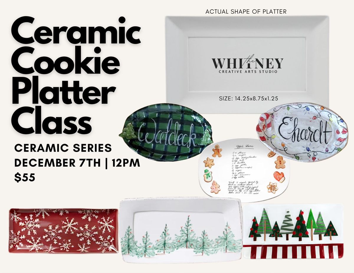 Ceramic Series - Christmas Cookie Platters