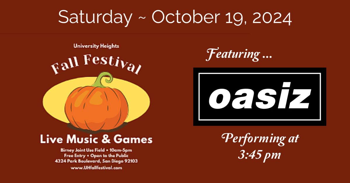 Oasiz plays University Heights Fall Festival