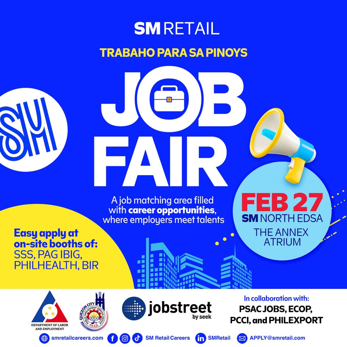 SM Retail Job Fair at The Annex Atrium, SM City North Edsa