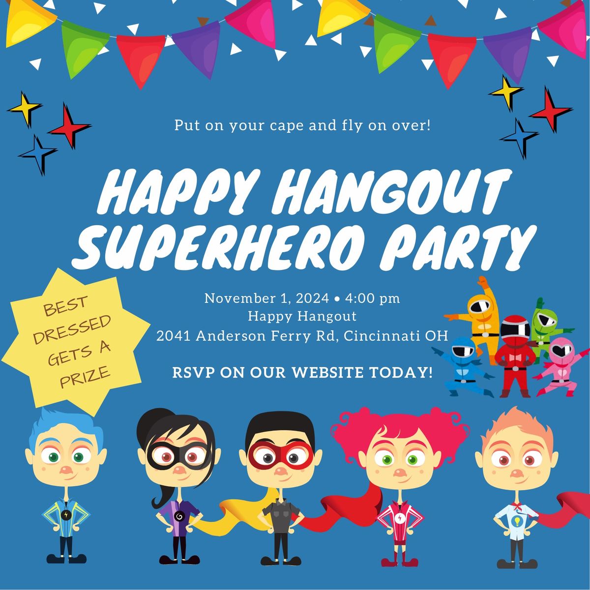 Happy Hangout Superhero Showdown 