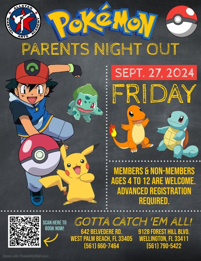 Parents Night Out: Pokemon Party!