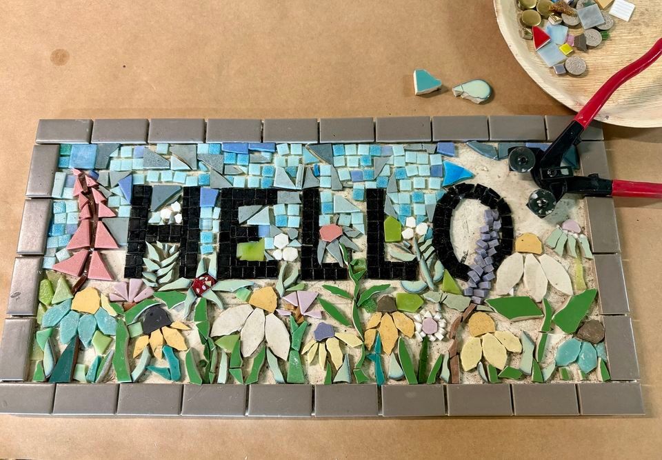 Mosaic Sign Workshop - Saturday 23rd November, 9 - 12.30pm