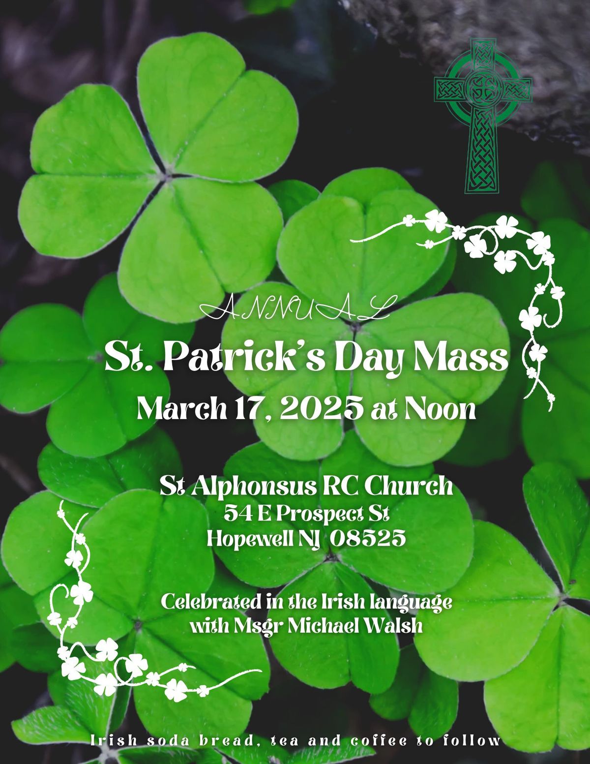 Annual St Patrick\u2019s Day Mass