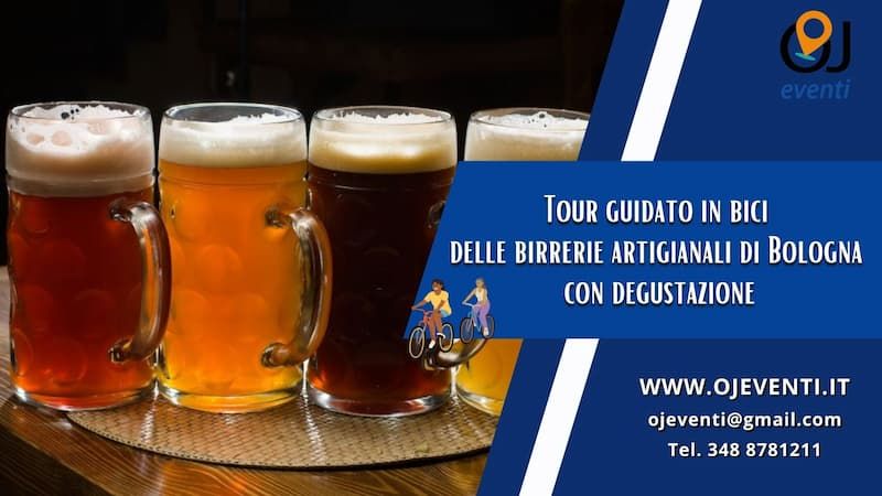 Tour guidato in bici delle birrerie artigianali di Bologna con degustazione-Oj Eventi