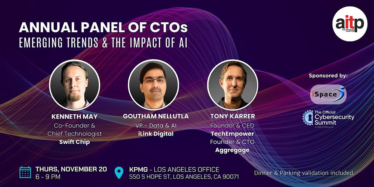 Annual Panel of CTOs, KPMG, Los Angeles, 20 November 2025