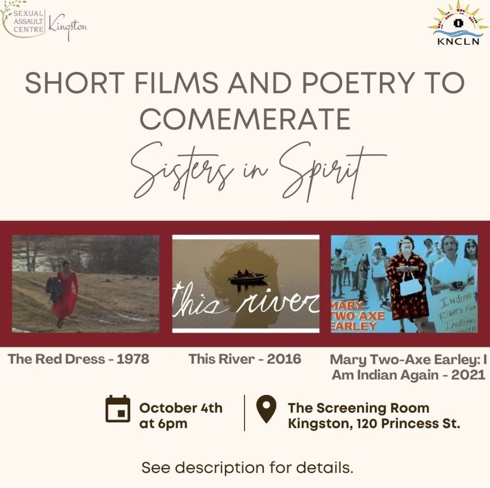 Short Films and Poetry to Comemerate Sisters in Spirit