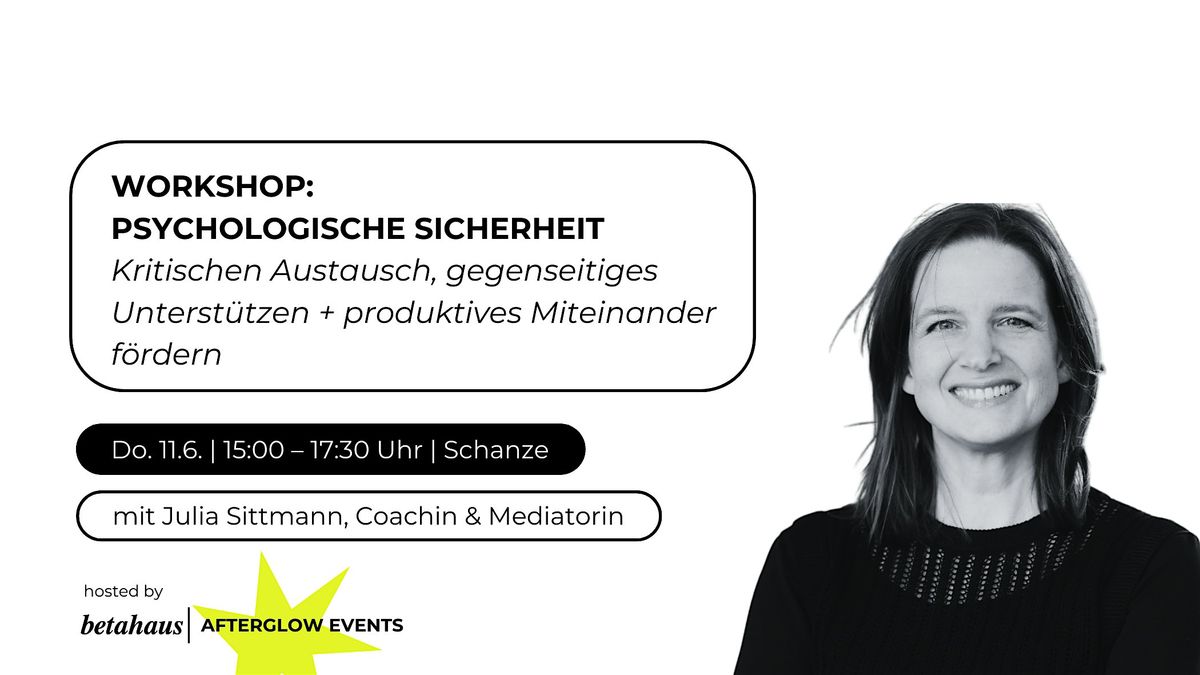 betahaus Afterglow | Workshop Psychologische Sicherheit w\/Julia Sittmann