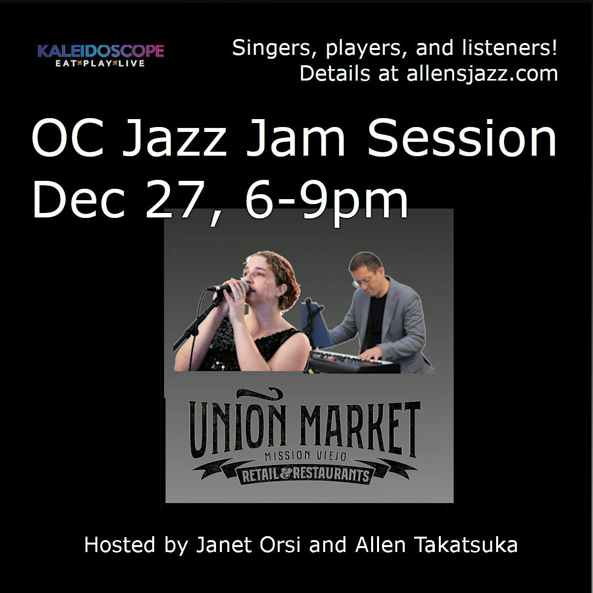 OC Jazz Jam Session - singers, players, and listeners!