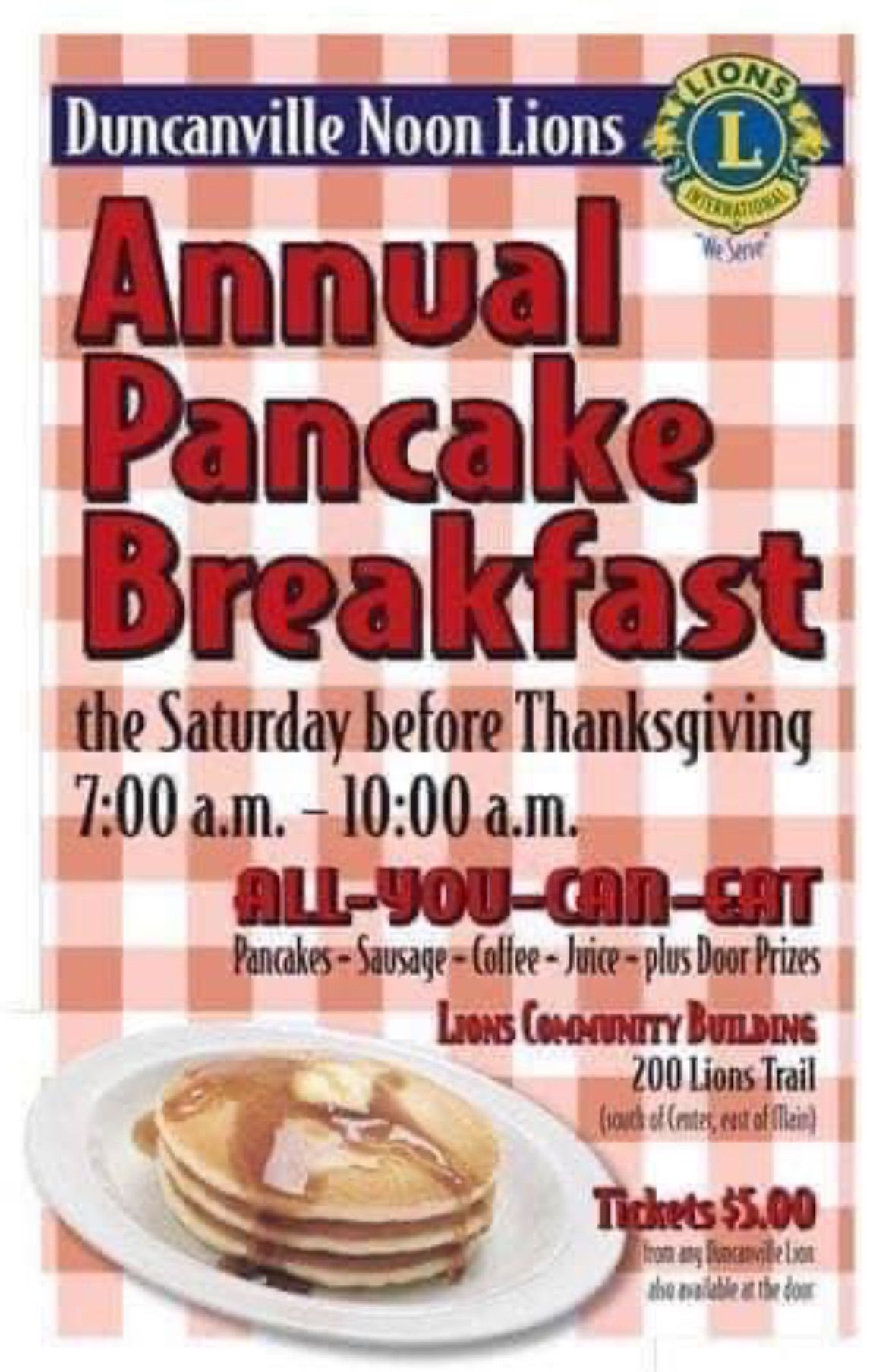 Annual Pancake Breakfast